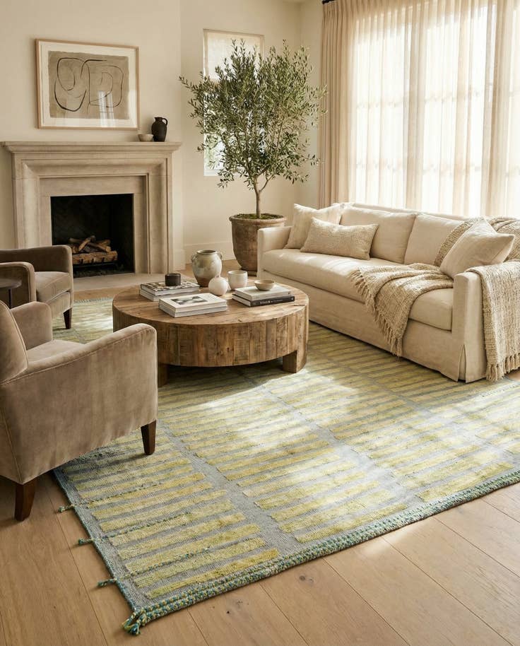 Detail image of 10' x 14' 2 Hand Knotted Moroccan Wool Rug