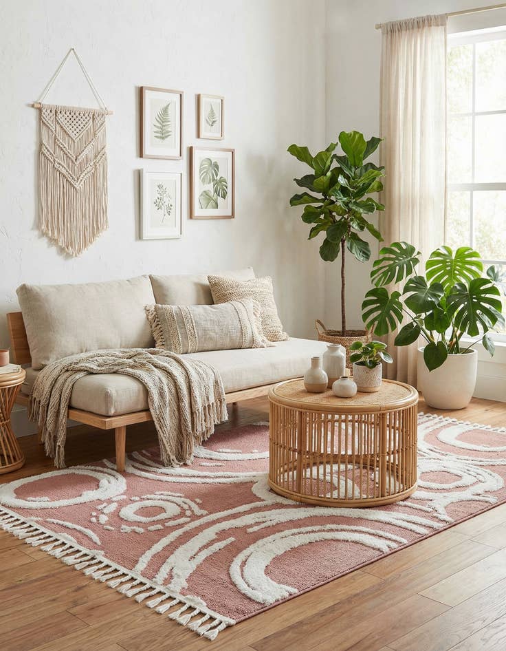 Detail image of 5' 3 x 8' Boho Rug