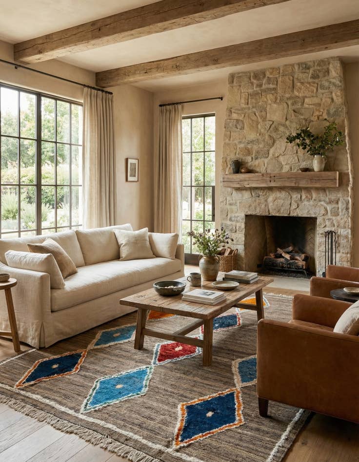 Detail image of 8' 2 x 10' 8  Hand Knotted Darya Wool Rug