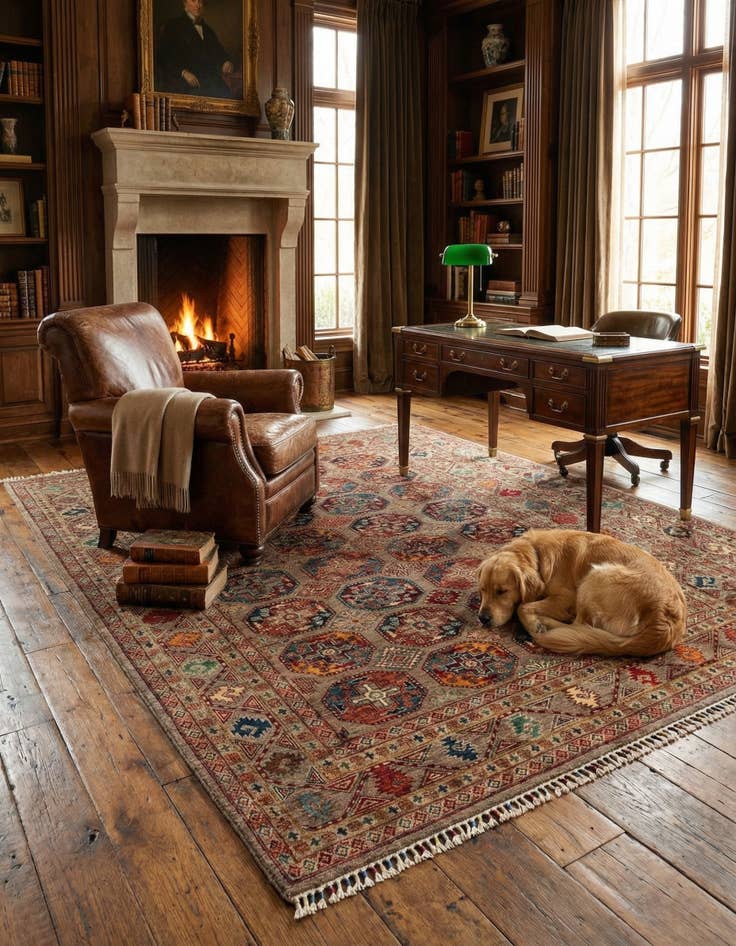 Detail image of 5' 8 x 7' 10 Torkman Rug