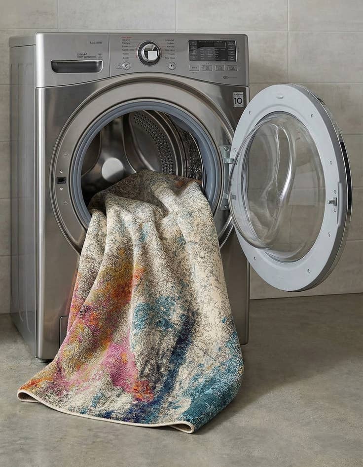 Detail image of 6' x 9'  Washable Spectrum Rug