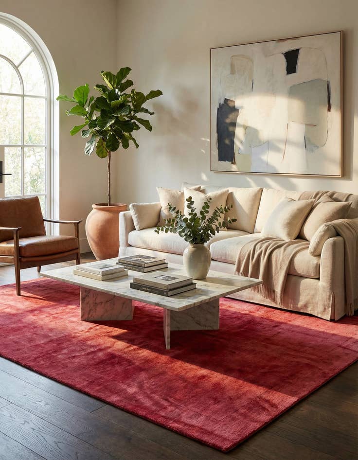 Detail image of 6' 9 x 9' 6  Hand Knotted Darya Persian Wool Rug