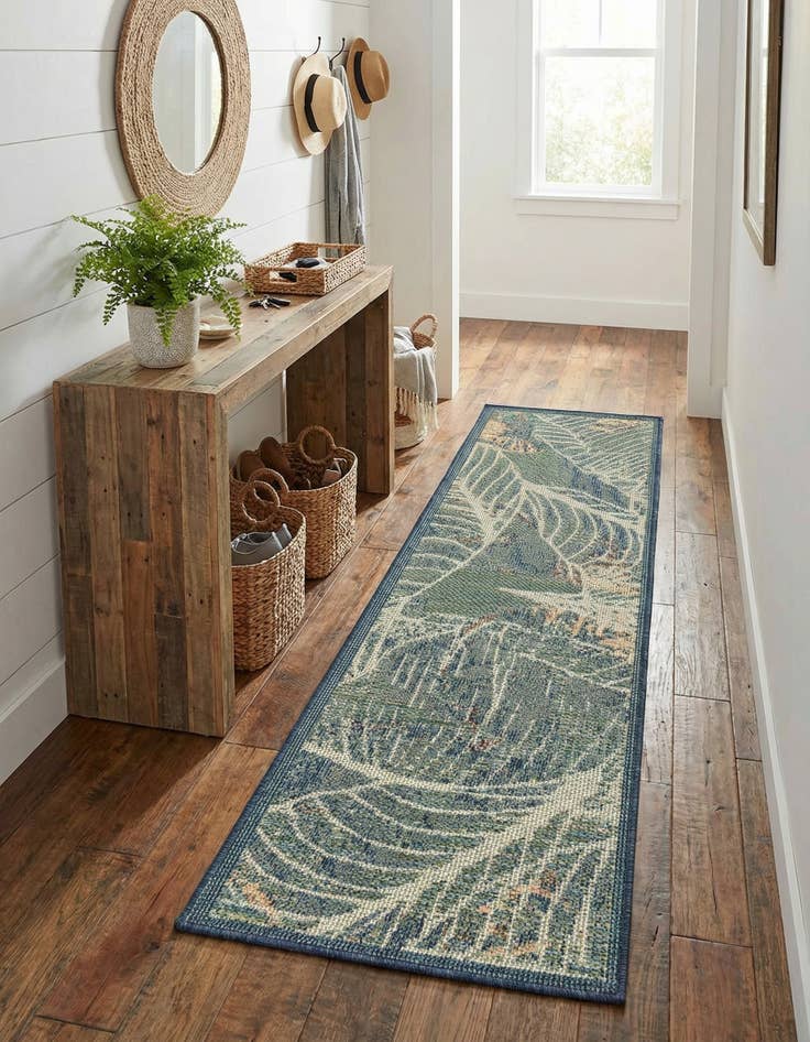 Detail image of 2' x 6'  Washable Baja Indoor / Outdoor Runner Rug