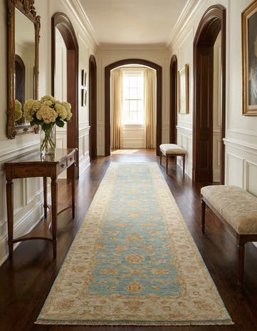 2' 7 x 14' 9 Kaizar Wool Runner Rug