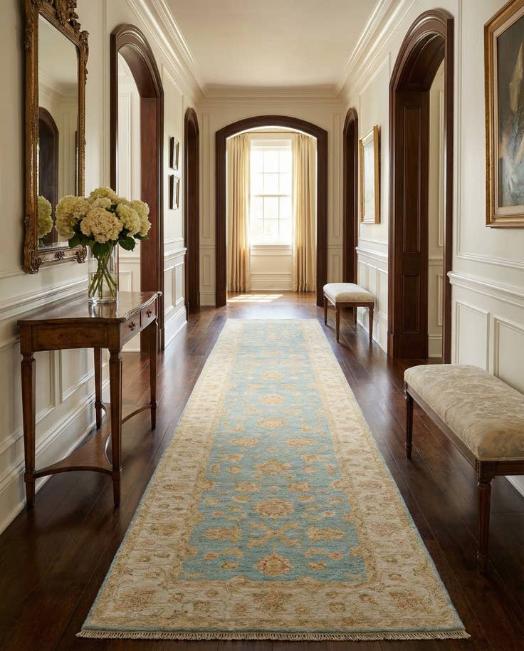 Detail image of 2' 7 x 14' 9 Kaizar Wool Runner Rug