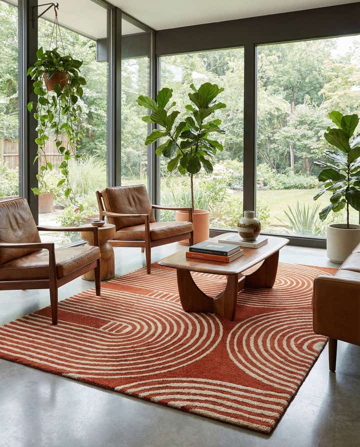 5' 1 x 8' Handtufted Wool Rug