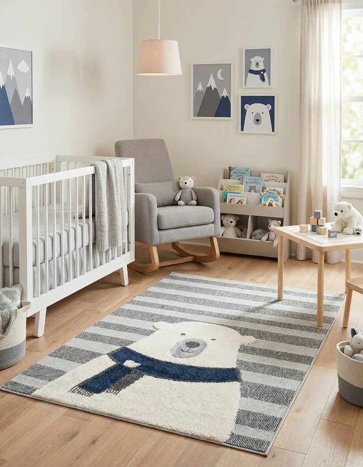 Detail image of 4' x 6' Whimsy Kids Rug