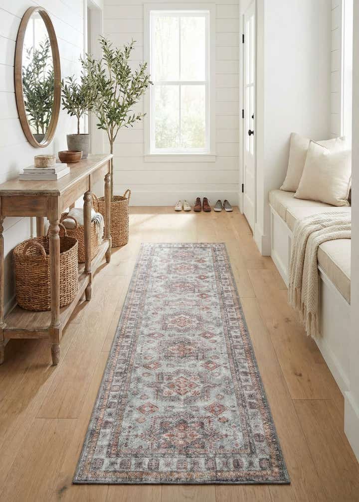 2' 7 x 10' Washable Timeless Runner Rug