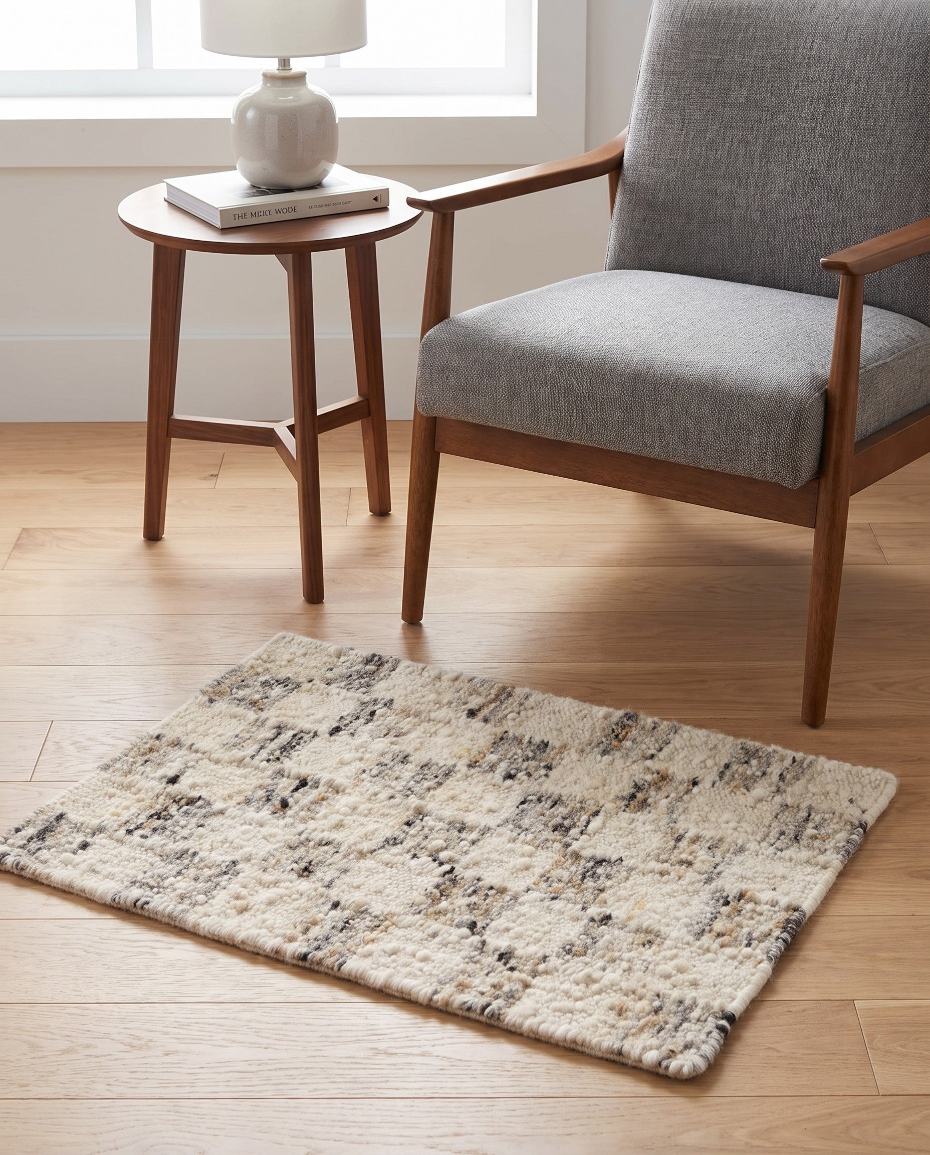 2' 1 x 3' Hand Knotted Moroccan Wool Rug