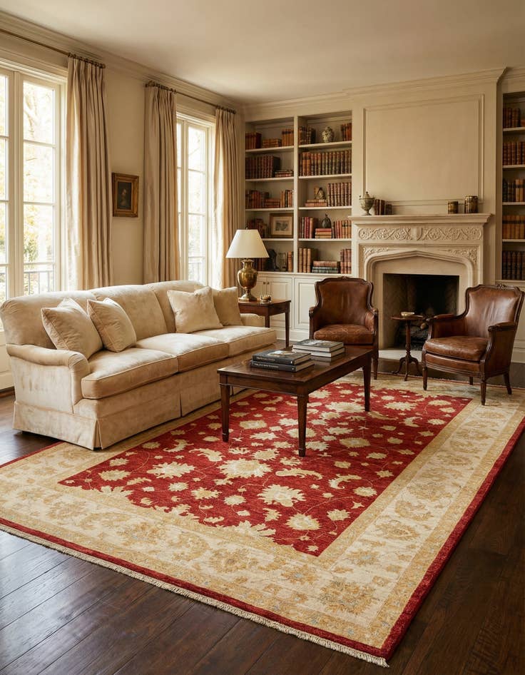 Detail image of 6' 8 x 9' 10 Ziegler Wool Rug