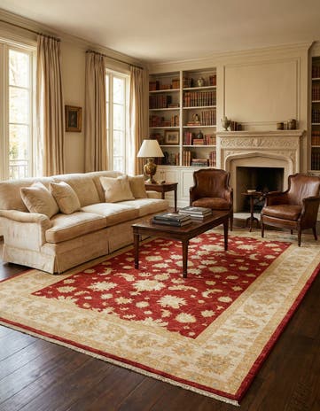 6' 8 x 9' 10 Ziegler Wool Rug