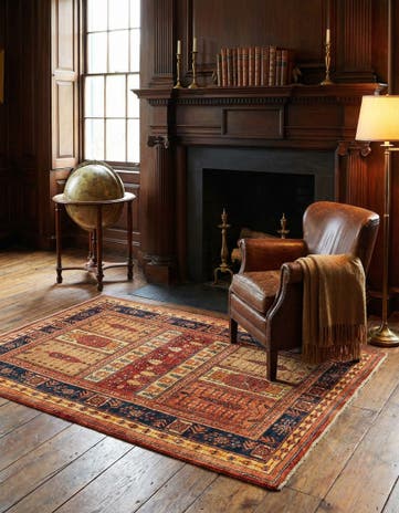 3' 5 x 5' 7 Kashkuli Wool Rug