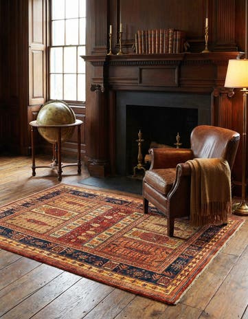 3' 5 x 5' 7 Kashkuli Wool Rug