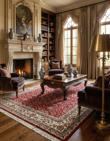 8' 1 x 11' 3 Hand Knotted Isfahan Oriental Wool Rug