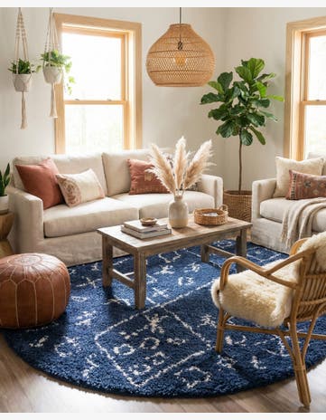 8' x 8' Marrakesh Shag Round Rug