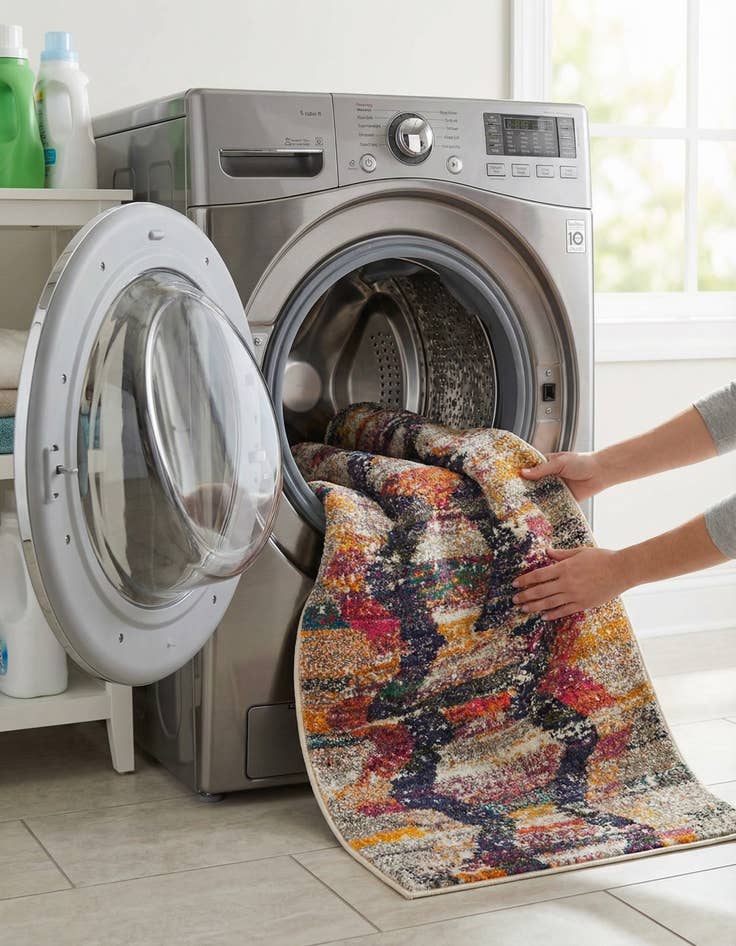 Detail image of  2' x 6'  Washable Vivid Runner Rug