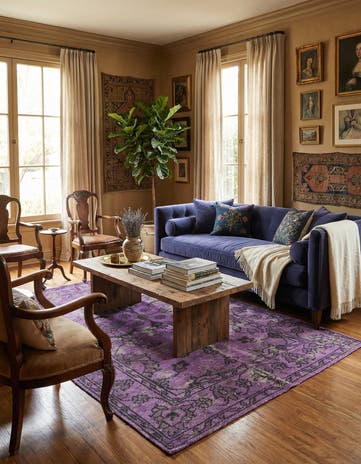 4' 11 x 8' Vintage Rug