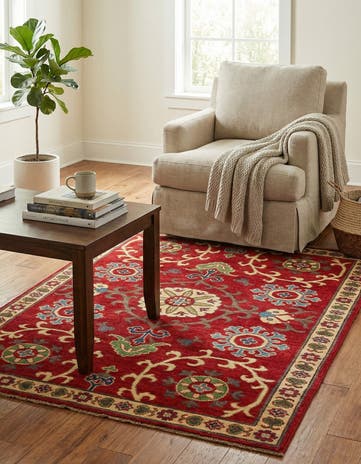 4' 2 x 6' Hand Knotted Kazak Rug