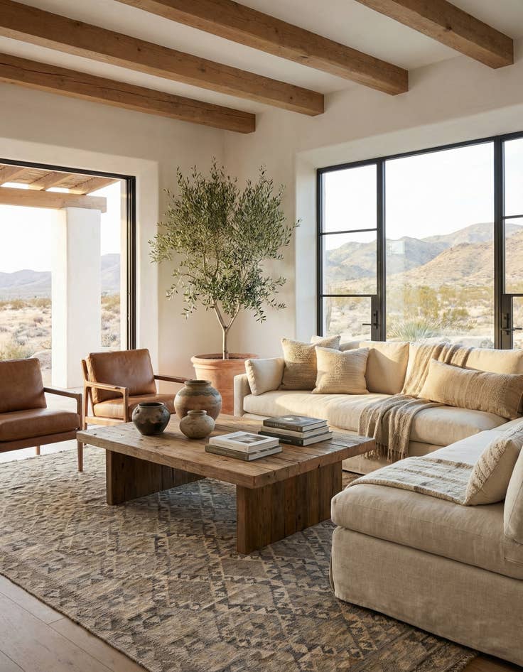 Detail image of 6' 11 x 9' 7  Hand Woven Kilim Maymana Wool Rug