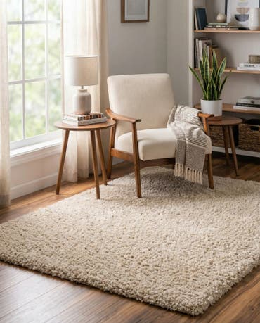  3' x 3' Zermatt Shag Square Rug