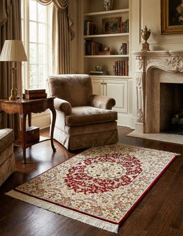 2' 7 x 3' 11 Ghom Silk Rug