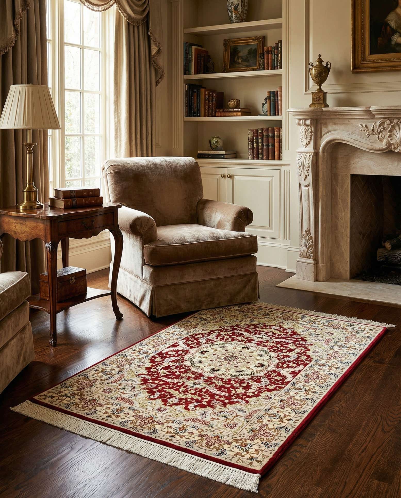2' 7 x 3' 11 Ghom Silk Rug