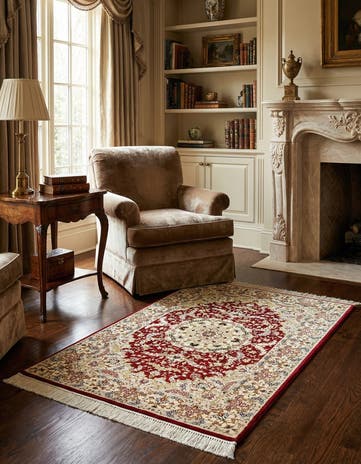 2' 7 x 3' 11 Ghom Silk Rug