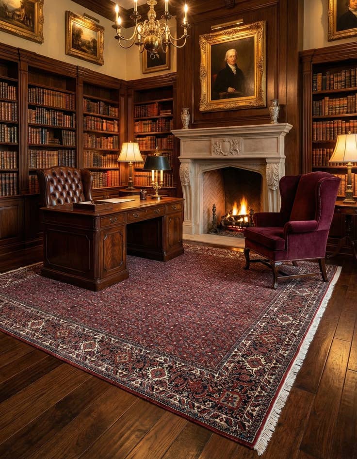 Detail image of 8' 4 x 8' 4 Bidjar Wool Square Rug