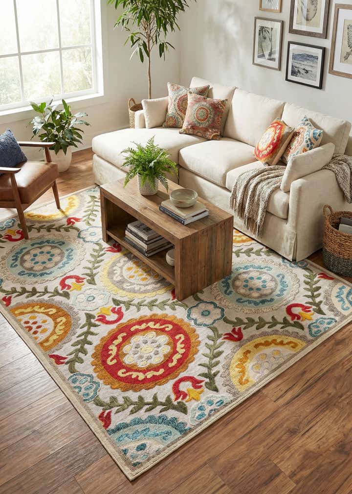 7' 10 x 10' Easy-Clean Casablanca Indoor / Outdoor Rug