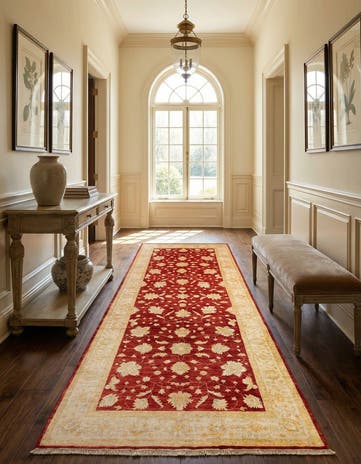4' 8 x 11' 4 Kaizar Wool Runner Rug