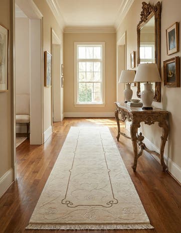 2' 9 x 9' 8 Hand Knotted Darya Wool Runner Rug