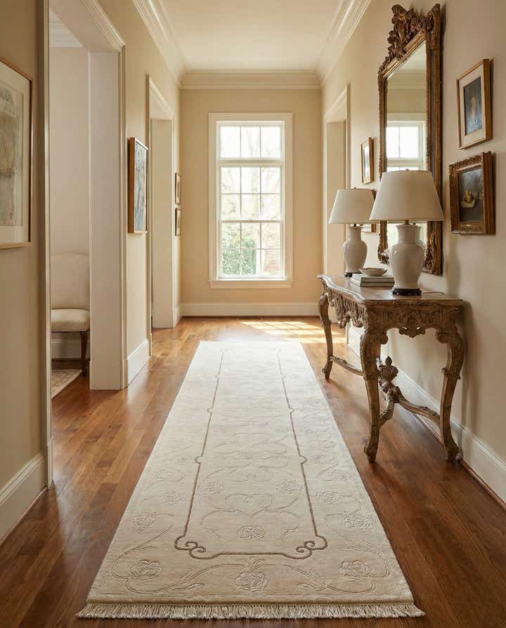 2' 9 x 9' 8 Hand Knotted Darya Wool Runner Rug