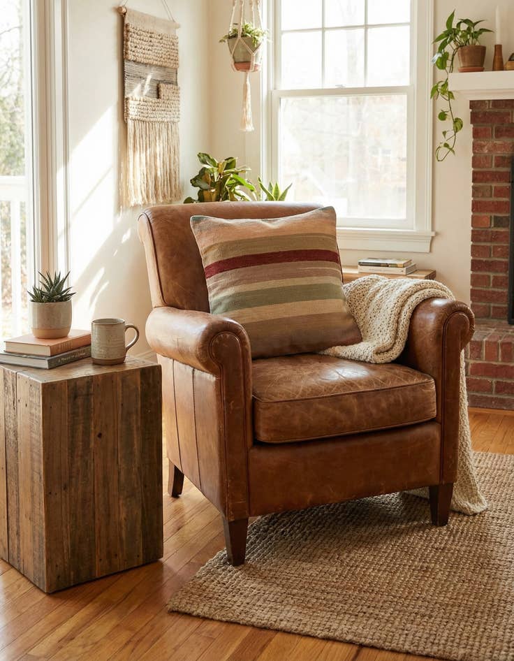 Detail image of  2' 5 x 2' 6  Hand Woven Pillow Wool Square Rug