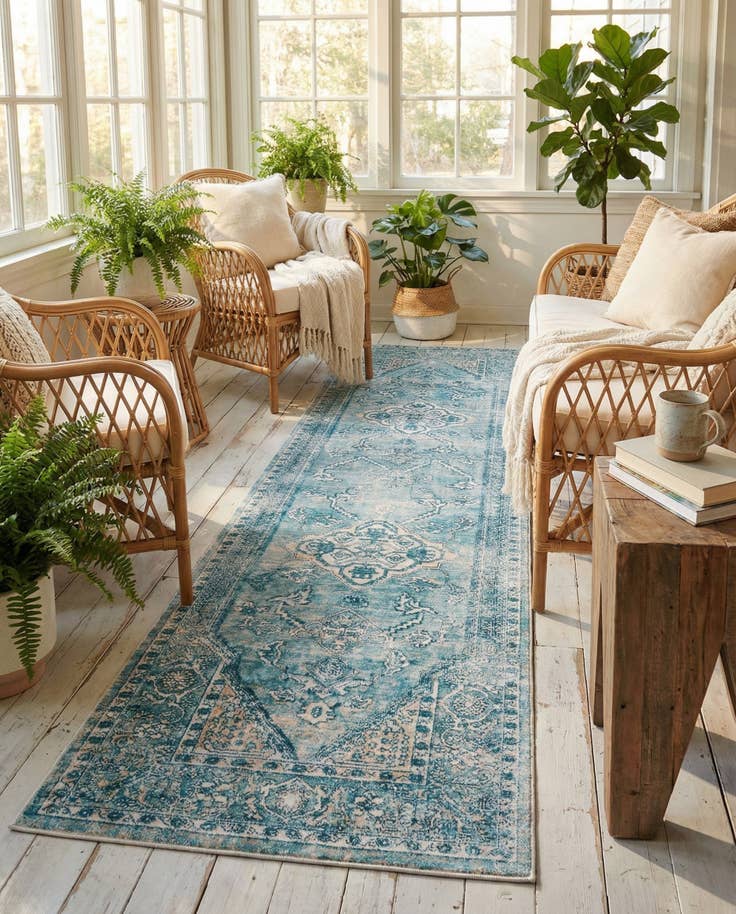 Detailansicht von 60cm x 245cm Newport Läufer Teppich