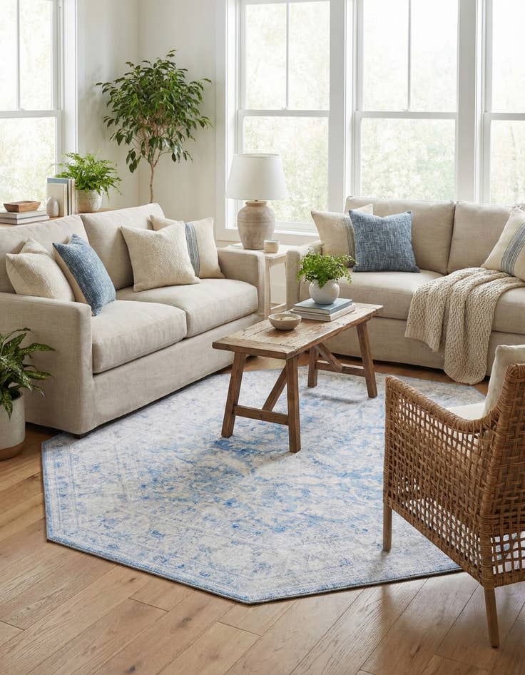 Detail image of 7' 6 x 7' 6 Timeless Octagon Rug