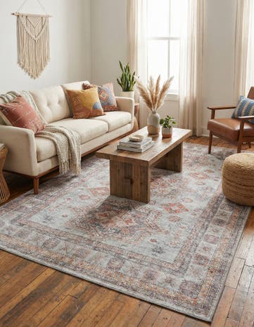 6' 1 x 9' Washable Timeless Rug