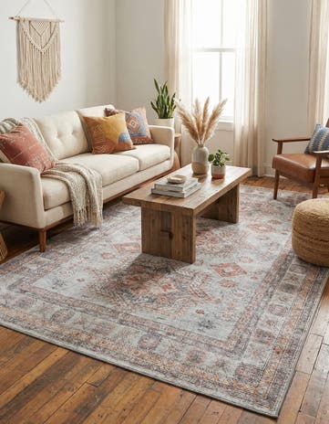 6' 1 x 9' Washable Timeless Rug