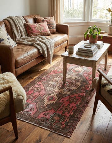 3' 2 x 6' 4 Hand Knotted Ultra Vintage Persian Wool Runner Rug