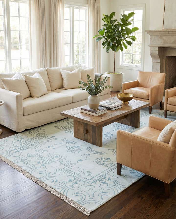 5' 7 x 7' 9 Hand Knotted Darya Wool Rug