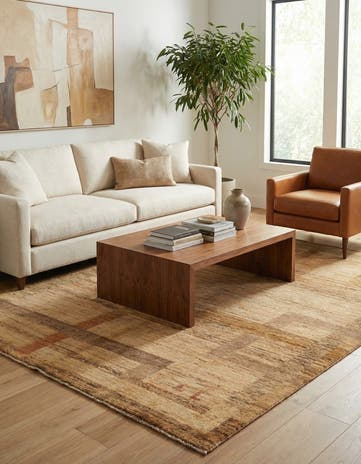 5' x 6' 6 Hand Knotted Modern Ziegler Rug
