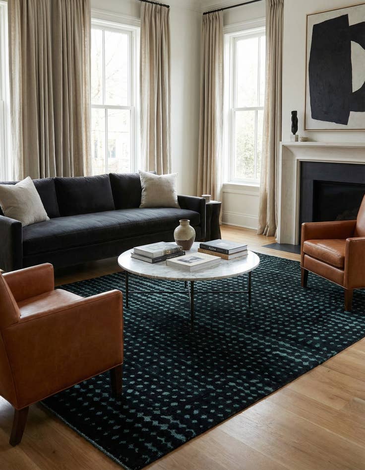 Detail image of 6' 6 x 10' 3  Hand Knotted Darya Wool Rug