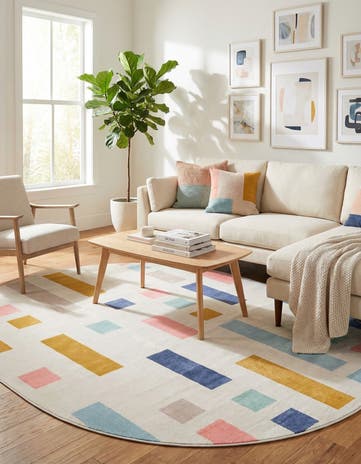 Lotus Oval Rug