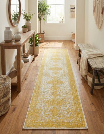 Yellow Dover Runner Rug