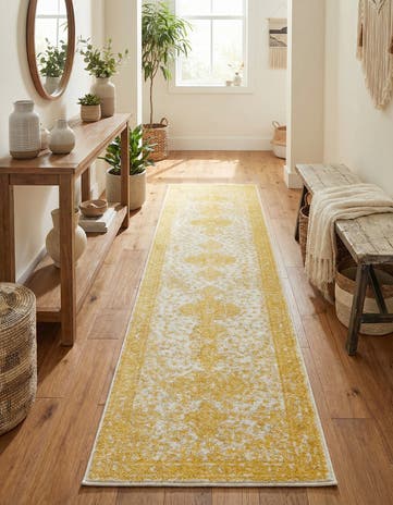 Yellow Dover Runner Rug