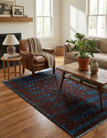 4' 3 x 6' Hand Knotted Darya Wool Rug