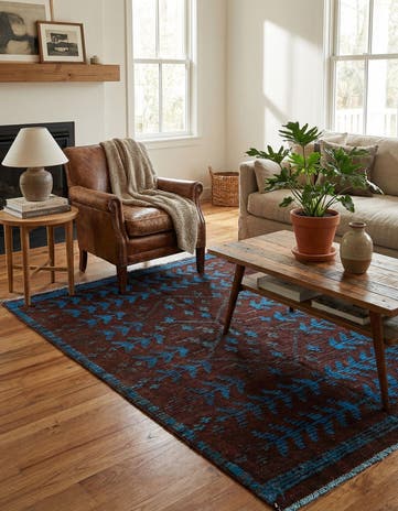 4' 3 x 6' Hand Knotted Darya Wool Rug