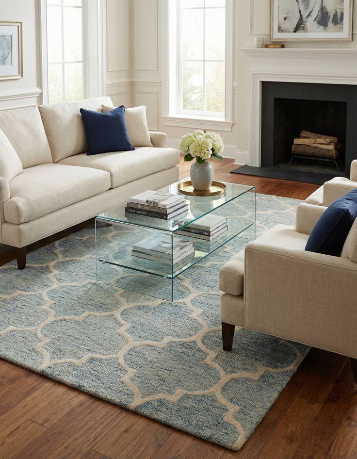 Detail image of 5' 1 x 8' 1 Luna Wool Rug