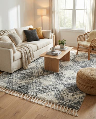  5' 3 x 7' 9 Athena Shag Rug