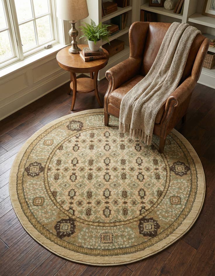 Detail image of  3' 3 x 3' 3 Amina Round Rug