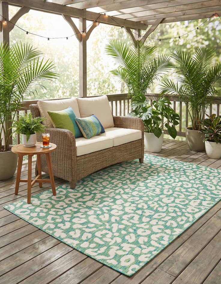 Detail image of  4' x 6'  Washable Safari Indoor / Outdoor Rug